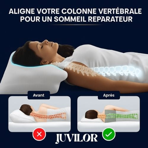 OrthoDream™ 🌙 - Oreiller orthopédique