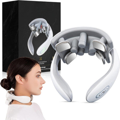 Relaxia™ - Masseur de Cou à Impulsions Rechargeable