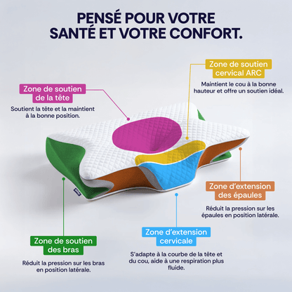 OrthoDream™ 🌙 - Oreiller orthopédique