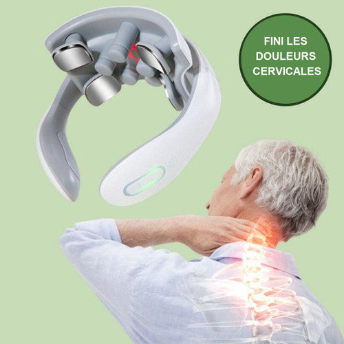 Relaxia™ - Masseur de Cou à Impulsions Rechargeable