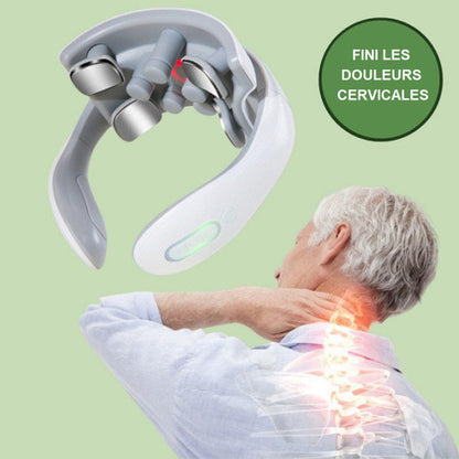 Relaxia™ - Masseur de Cou à Impulsions Rechargeable