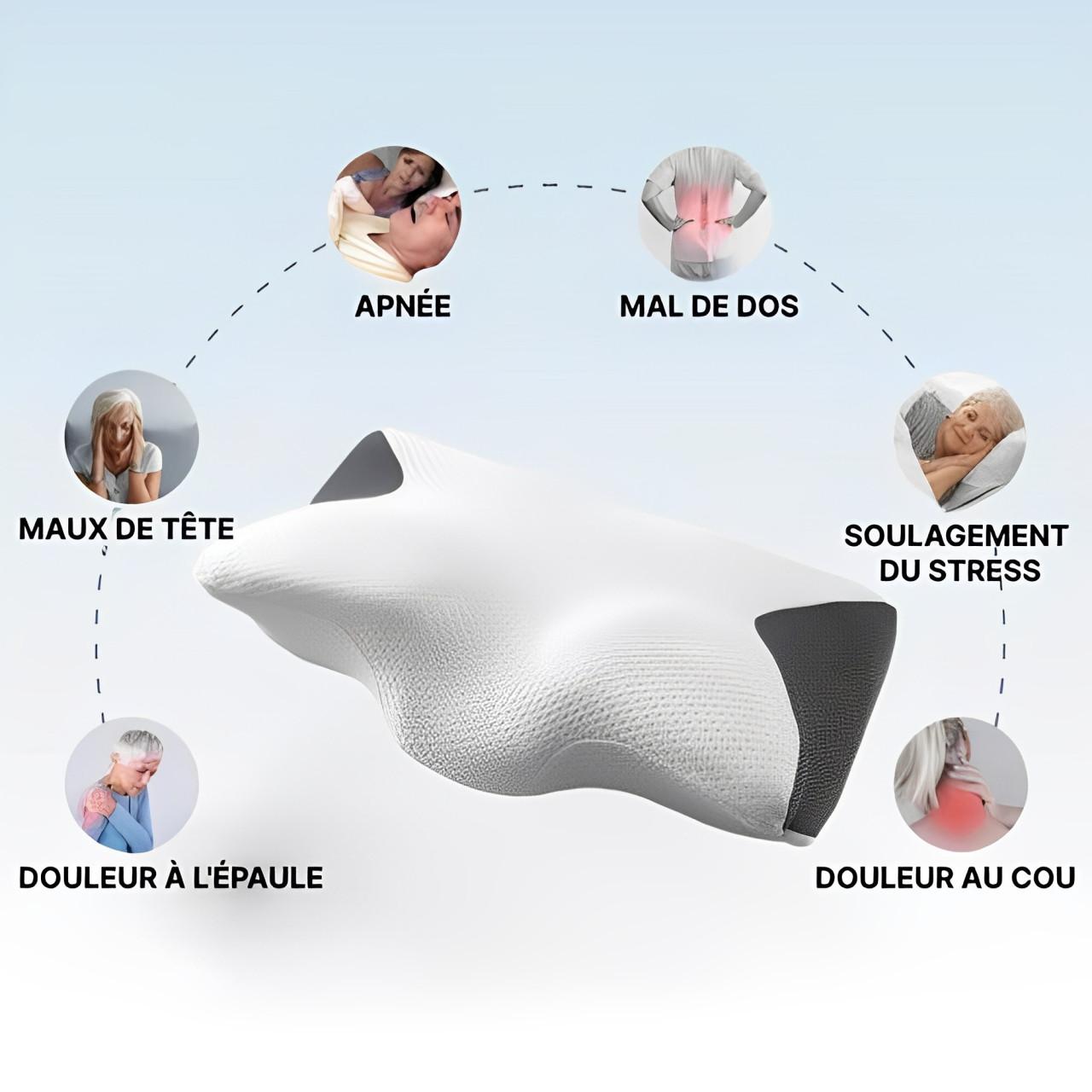 OrthoDream™ 🌙 - Oreiller orthopédique